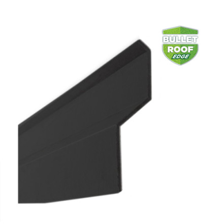 Bullet Roof 80mm Termination Bar 2.5Lm Basalt Grey