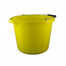 Yellow Builders Buckets 3 Gallon Heavy Duty